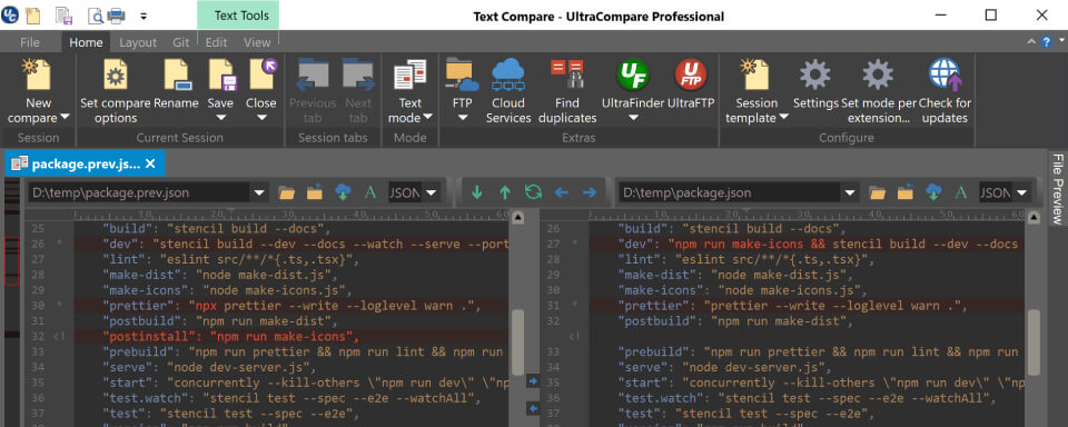 Comprend le programme gratuit UltraCompare Pro 
