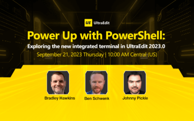 Power Up with PowerShell: Exploring the new integrated terminal in UltraEdit 2023.0 [Webinar Recap]