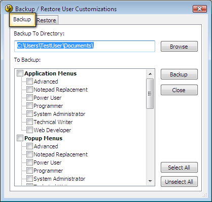 backuprestore2 Writing a Macro<br />