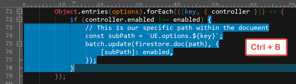 brace-select Writing a Macro<br />
