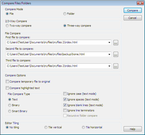 compare_files_dialog classviewer