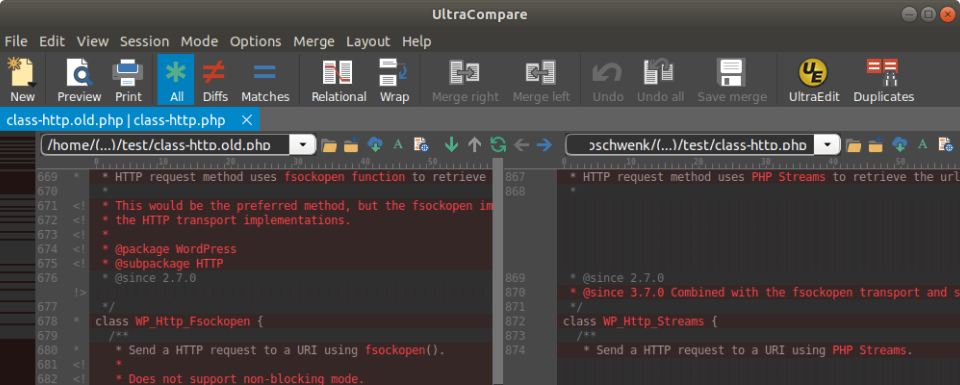 Powerful 2 or 3-way text compare/merge