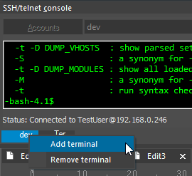 Add Terminal