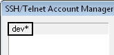SSH-Telnet Account Manager dev*