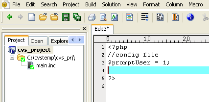 vcs_addfile Open/Create your file
