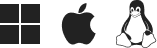 Win/Mac/Linux Versions for both